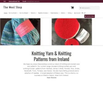 Thewoolshop.ie(Knitting Yarn & Knitting Patterns from Ireland) Screenshot
