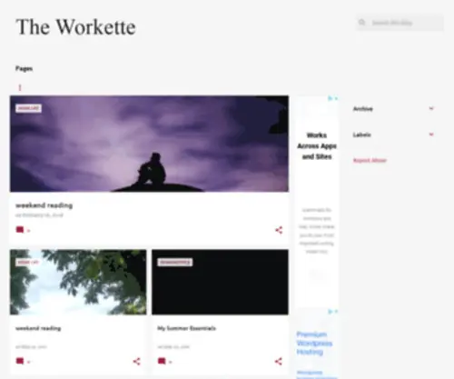 Theworkette.com(The Workette blog) Screenshot