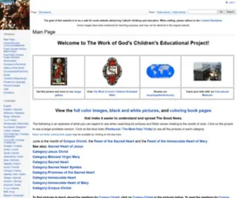 Theworkofgodschildren.org(The Work of God's Children) Screenshot