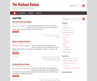 Theworkoutreview.com(The Workout Review) Screenshot