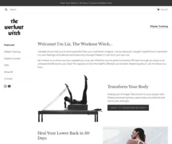 Theworkoutwitch.com(The Workout Witch) Screenshot