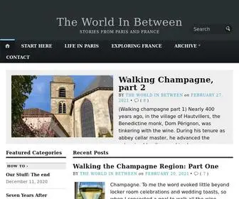 TheWorldinbetween.com(Stories from Paris and France) Screenshot