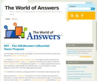 Theworldofanswers.com(The World of Answers) Screenshot