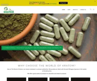 TheWorldofkratom.com(The World of Kratom) Screenshot