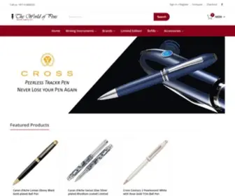 TheWorldofpens.com(Buy Ball Pens) Screenshot