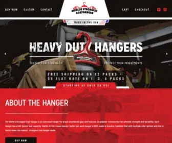 Theworldsstrongestcoathanger.com(The World's Strongest Coat Hanger) Screenshot