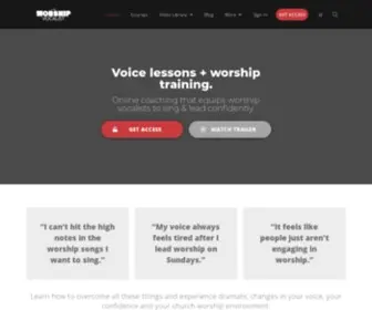 TheworshipVocalist.com(Online coaching) Screenshot