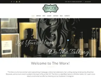 Theworxhairsalon.com(The Worx Hair Salon) Screenshot