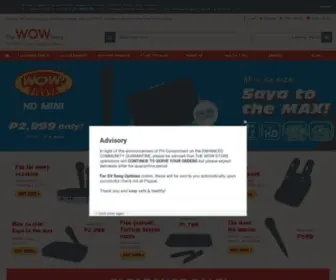 Thewowstore.com.ph(The WOW Store Online Shop Philippines) Screenshot