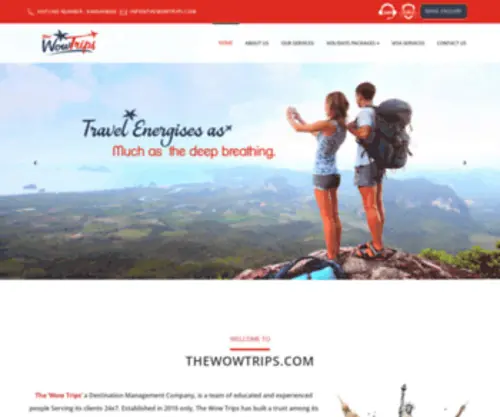 Thewowtrips.com(Best Travel Agency In Delhi for International Tours) Screenshot