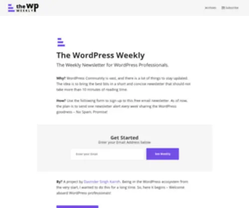 Thewpweekly.com(Thewpweekly) Screenshot