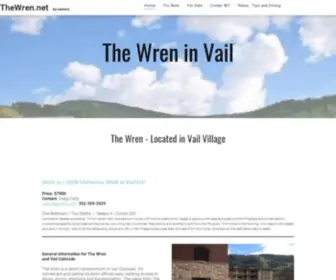 Thewren.net(The Wren at Vail Colorado) Screenshot