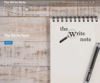 Thewritenote.com.au(Proofreading, Editing and Document Services) Screenshot