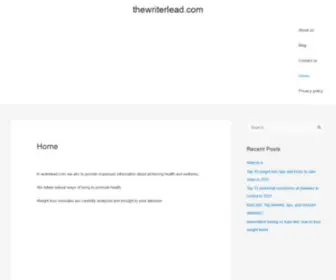 Thewriterlead.com(thewriterlead) Screenshot