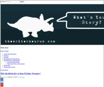 Thewritersaurus.com(Adventures in Writing) Screenshot