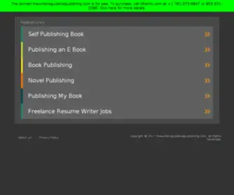 Thewritersguidetoepublishing.com(The Writer's Guide to E) Screenshot