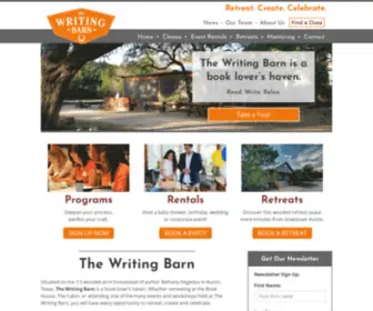 Thewritingbarn.com(The Writing Barn) Screenshot