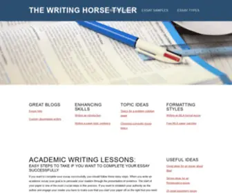 Thewritinghorsetyler.com(Free Essay Writing Help) Screenshot