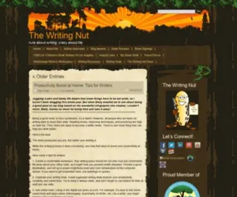 Thewritingnut.com(Nuts about writing) Screenshot