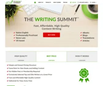 Thewritingsummit.com(The Writing Summit) Screenshot