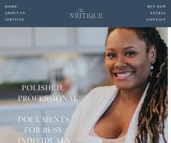 Thewritique.com(Resume Writing & Career Services) Screenshot