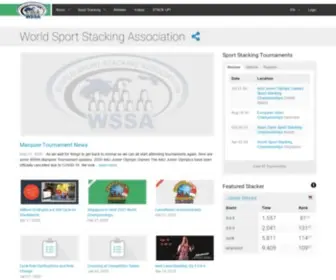 Thewssa.com(World Sport Stacking Association) Screenshot