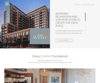 Thewyatt.com(Pearl District Apartments in Portland) Screenshot