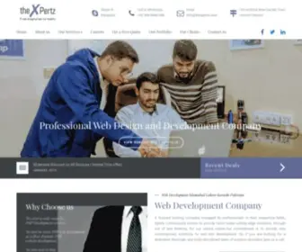 Thexpertz.com(Web Development Designing Company Lahore Pakistan) Screenshot