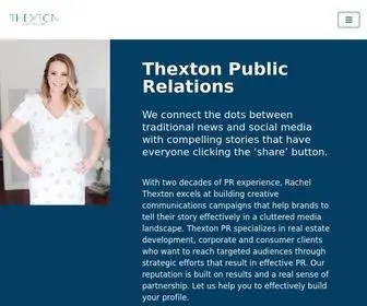 Thextonpr.com(Thexton Public Relations) Screenshot