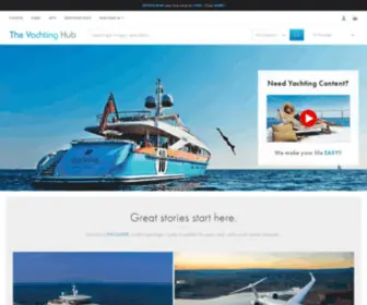 Theyachtinghub.com(Content Creation Agency) Screenshot