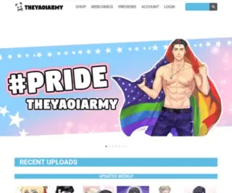 Theyaoiarmy.com(BL Exclusive Webcomic) Screenshot