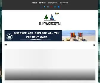 Theyashgoyal.com(THEYASHGOYAL is a travel resource providing inspiration for holidays (vacations)) Screenshot