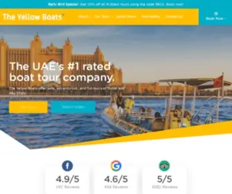 Theyellowboats.com(Boat Tours in Dubai & Abu Dhabi) Screenshot