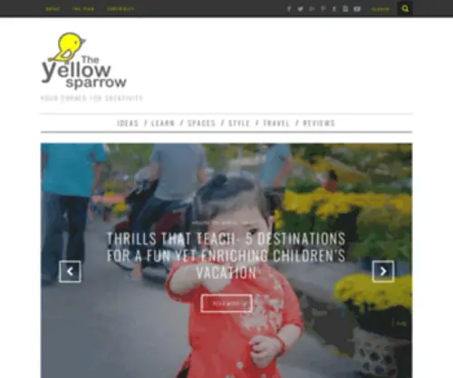 Theyellowsparrow.com(The Yellow Sparrow) Screenshot
