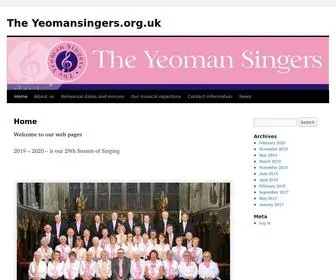 Theyeomansingers.org.uk(The) Screenshot