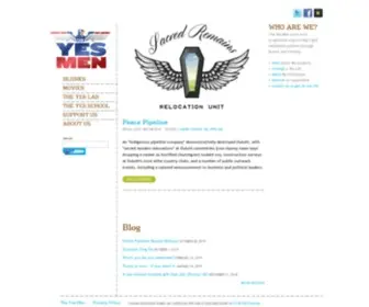 Theyesmen.org(The Yes Men) Screenshot