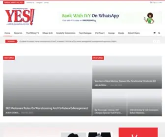 Theyesng.com(Yes International Magazine) Screenshot