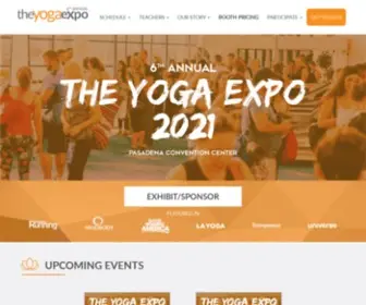 Theyogaexpo.org(The Yoga Expo) Screenshot