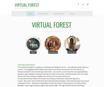 Theyogaforest.com(Yoga Forest) Screenshot