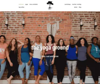 Theyogaground.com(The Yoga Ground) Screenshot