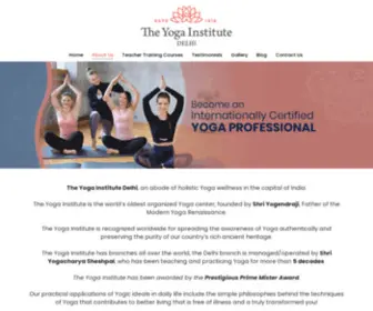 Theyogainstitutedelhi.com(Online Yoga Teachers Training Course) Screenshot