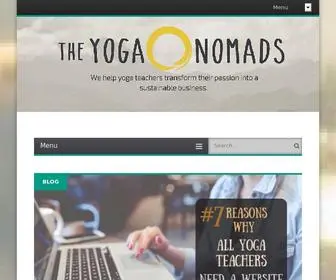 Theyoganomads.com(The Yoga Nomads) Screenshot
