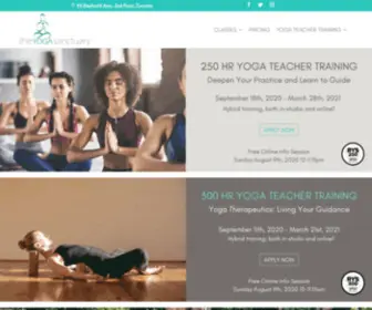 Theyogasanctuary.net(Theyogasanctuary) Screenshot