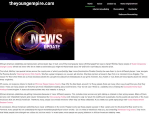 Theyoungempire.com(Just another WordPress site) Screenshot