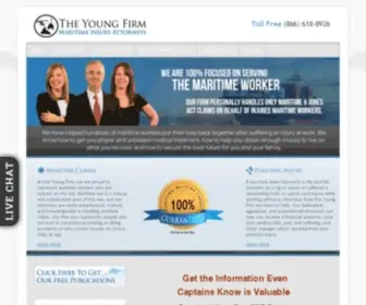 Theyoungfirm.com(Personal Injury Lawyers for the Merchant Marine) Screenshot