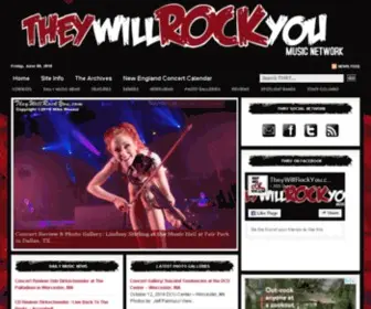 Theywillrockyou.com(For the love of music) Screenshot