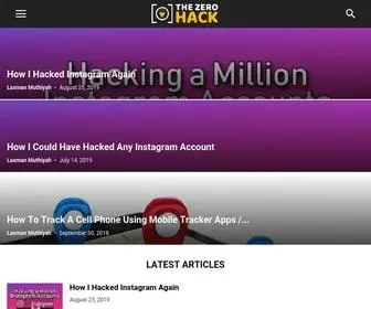 Thezerohack.com(The Zero Hack) Screenshot