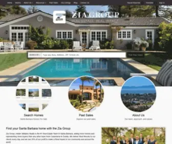 Theziagroup.com(Santa Barbara Real Estate) Screenshot