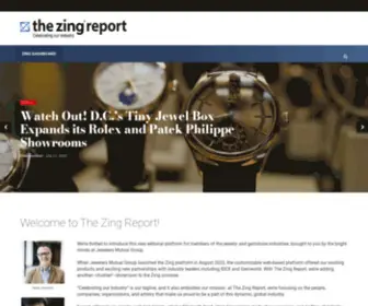 Thezingreport.com(The Zing Report for the Jewelry and Gem Industries) Screenshot