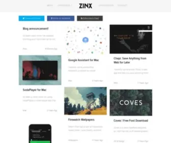 Thezinx.com(The Zinx) Screenshot